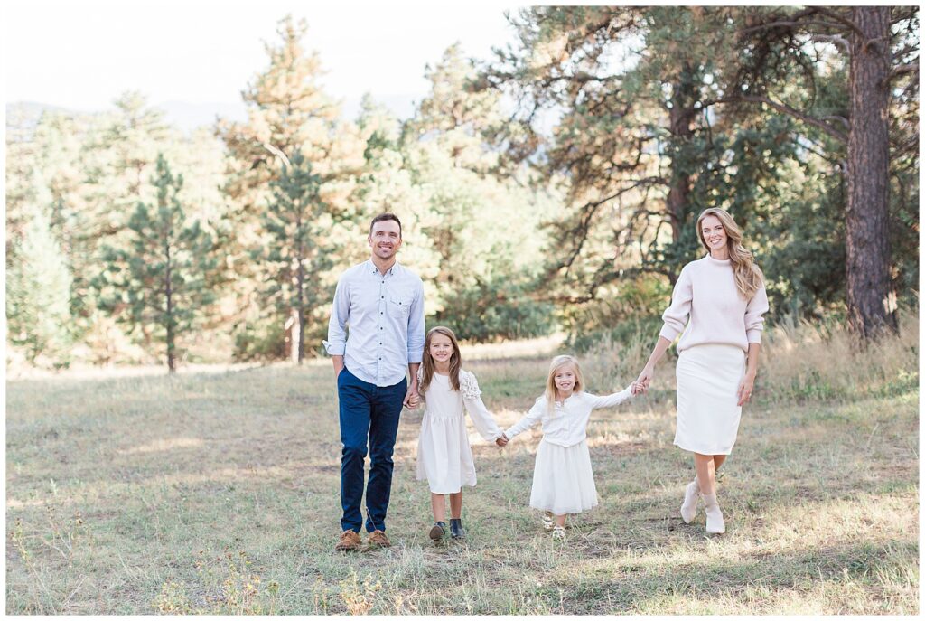 Denver family at Mount Falcon Park